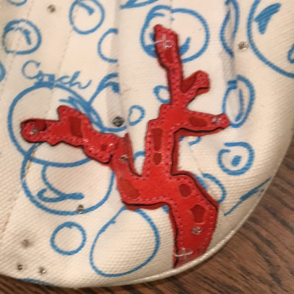 SOLD….Coach Special Edition Under the Ocean Bubbles Satchel Wristlet with Fish - Picture 5 of 11